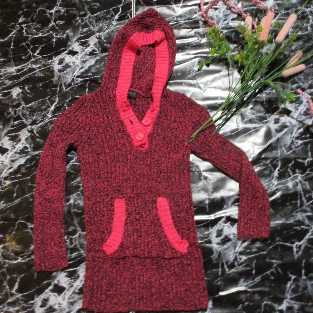 Pink And Black Sweater / Shirt Hoodie